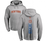 NBA Nike New York Knicks #13 Mark Jackson Ash Backer Pullover Hoodie