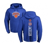NBA Nike New York Knicks #13 Mark Jackson Royal Blue Backer Pullover Hoodie