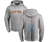 NBA Nike New York Knicks #3 John Starks Ash Backer Pullover Hoodie