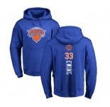 NBA Nike New York Knicks #33 Patrick Ewing Royal Blue Backer Pullover Hoodie
