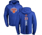 NBA Nike New York Knicks #33 Patrick Ewing Royal Blue Backer Pullover Hoodie