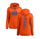 NBA Women's Nike New York Knicks #23 Trey Burke Orange One Color Backer Pullover Hoodie