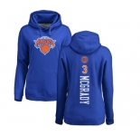 NBA Women's Nike New York Knicks #3 Tracy McGrady Royal Blue Backer Pullover Hoodie