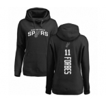 NBA Women's Nike San Antonio Spurs #11 Bryn Forbes Black Backer Pullover Hoodie