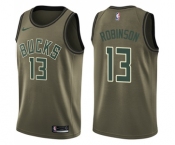 Youth Nike Milwaukee Bucks #13 Glenn Robinson Swingman Green Salute to Service NBA Jersey