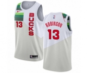 Youth Nike Milwaukee Bucks #13 Glenn Robinson White Swingman Jersey - Earned Edition