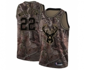 Youth Nike Milwaukee Bucks #22 Khris Middleton Swingman Camo Realtree Collection NBA Jersey