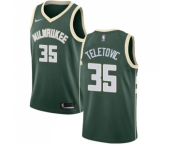Youth Nike Milwaukee Bucks #35 Mirza Teletovic Swingman Green Road NBA Jersey - Icon Edition