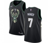 Youth Nike Milwaukee Bucks #7 Thon Maker Swingman Black Alternate NBA Jersey - Statement Edition
