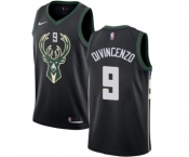 Youth Nike Milwaukee Bucks #9 Donte DiVincenzo Swingman Black NBA Jersey - Statement Edition