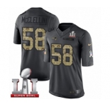 Men's Nike New England Patriots #58 Shea McClellin Limited Black 2016 Salute to Service Super Bowl LI 51 NFL Jersey
