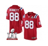Men's Nike New England Patriots #88 Bennett Elite Green Salute to Service NFL Jersey
