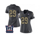 Women's Nike New England Patriots #29 LeGarrette Blount Limited Black 2016 Salute to Service Super Bowl LI Champions NFL Jersey