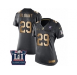 Women's Nike New England Patriots #29 LeGarrette Blount Limited Black Gold Salute to Service Super Bowl LI Champions NFL Jersey