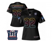 Women's Nike New England Patriots #32 Devin McCourty Game Black Fashion Super Bowl LI Champions NFL Jersey