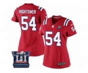 Women's Nike New England Patriots #54 Dont'a Hightower Red Alternate Super Bowl LI Champions NFL Jersey