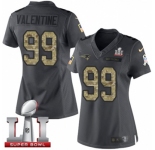 Women's Nike New England Patriots #99 Vincent Valentine Limited Black 2016 Salute to Service Super Bowl LI 51 NFL Jersey