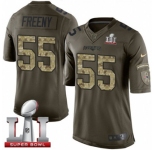 Youth Nike New England Patriots #55 Jonathan Freeny Limited Green Salute to Service Super Bowl LI 51 NFL Jersey