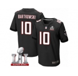 Men's Nike Atlanta Falcons #10 Steve Bartkowski Elite Black Alternate Super Bowl LI 51 NFL Jersey