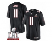 Men's Nike Atlanta Falcons #11 Julio Jones Limited Black Alternate Super Bowl LI 51 NFL Jersey