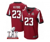 Men's Nike Atlanta Falcons #23 Robert Alford Elite Red Team Color Super Bowl LI 51 NFL Jersey