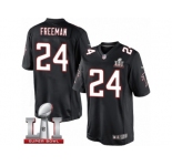 Men's Nike Atlanta Falcons #24 Devonta Freeman Limited Black Alternate Super Bowl LI 51 NFL Jersey