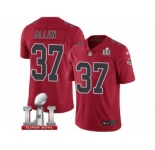 Men's Nike Atlanta Falcons #37 Ricardo Allen Limited Red Rush Super Bowl LI 51 NFL Jersey