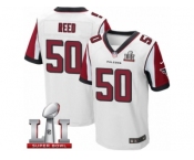 Men's Nike Atlanta Falcons #50 Brooks Reed Elite White Super Bowl LI 51 NFL Jersey