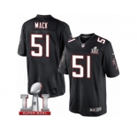Men's Nike Atlanta Falcons #51 Alex Mack Limited Black Alternate Super Bowl LI 51 NFL Jersey