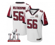 Men's Nike Atlanta Falcons #56 Sean Weatherspoon Elite White Super Bowl LI 51 NFL Jersey