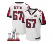 Men's Nike Atlanta Falcons #67 Andy Levitre Elite White Super Bowl LI 51 NFL Jersey