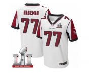 Men's Nike Atlanta Falcons #77 Ra'Shede Hageman Elite White Super Bowl LI 51 NFL Jersey