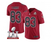 Men's Nike Atlanta Falcons #83 Jacob Tamme Limited Red Rush Super Bowl LI 51 NFL Jersey
