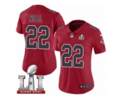 Women's Nike Atlanta Falcons #22 Keanu Neal Limited Red Rush Super Bowl LI 51 NFL Jersey