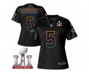 Women's Nike Atlanta Falcons #5 Matt Bosher Game Black Fashion Super Bowl LI 51 NFL Jersey