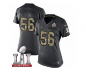 Women's Nike Atlanta Falcons #56 Sean Weatherspoon Limited Black 2016 Salute to Service Super Bowl LI 51 NFL Jersey