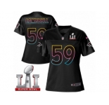 Women's Nike Atlanta Falcons #59 De'Vondre Campbell Game Black Fashion Super Bowl LI 51 NFL Jersey