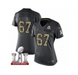 Women's Nike Atlanta Falcons #67 Andy Levitre Limited Black 2016 Salute to Service Super Bowl LI 51 NFL Jersey