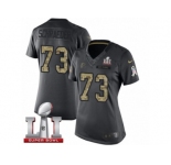 Women's Nike Atlanta Falcons #73 Ryan Schraeder Limited Black 2016 Salute to Service Super Bowl LI 51 NFL Jersey