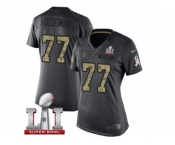 Women's Nike Atlanta Falcons #77 Ra'Shede Hageman Limited Black 2016 Salute to Service Super Bowl LI 51 NFL Jersey