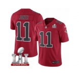 Youth Nike Atlanta Falcons #11 Julio Jones Limited Red Rush Super Bowl LI 51 NFL Jersey