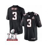 Youth Nike Atlanta Falcons #3 Matt Bryant Limited Black Alternate Super Bowl LI 51 NFL Jersey