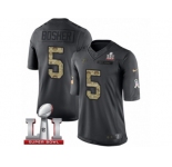 Youth Nike Atlanta Falcons #5 Matt Bosher Limited Black 2016 Salute to Service Super Bowl LI 51 NFL Jersey