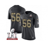 Youth Nike Atlanta Falcons #56 Sean Weatherspoon Limited Black 2016 Salute to Service Super Bowl LI 51 NFL Jersey