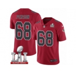 Youth Nike Atlanta Falcons #68 Mike Person Limited Red Rush Super Bowl LI 51 NFL Jersey