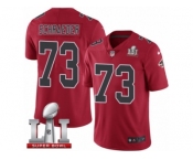 Youth Nike Atlanta Falcons #73 Ryan Schraeder Limited Red Rush Super Bowl LI 51 NFL Jersey