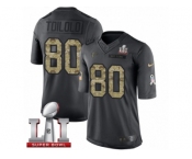 Youth Nike Atlanta Falcons #80 Levine Toilolo Limited Black 2016 Salute to Service Super Bowl LI 51 NFL Jersey