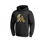 Miami Marlins Gold Collection Pullover Hoodie Black