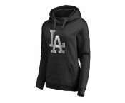 Women's Los Angeles Dodgers Platinum Collection Pullover Hoodie Black