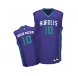 Men Adidas Charlotte Hornets #10 Michael Carter-Williams Authentic Purple Alternate NBA Jersey